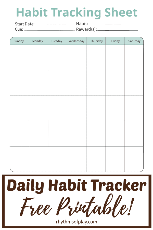 png image of free printable habit tracker by Rhythms of Play