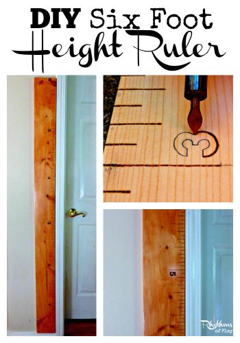 DIY Six Foot Height Ruler Rhythms Of Play