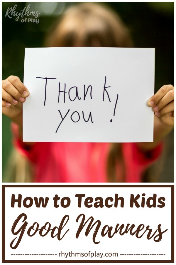thank you for teaching children good manners