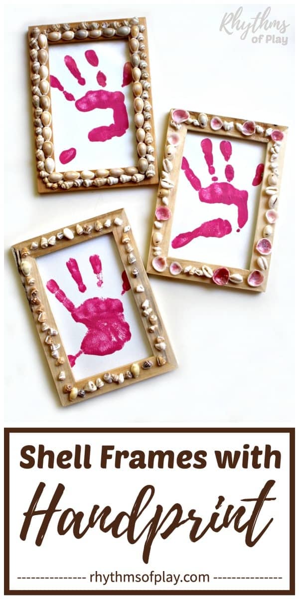 Shell frames craft - Picture frames decorated with shells found on holiday's and daily adventures! 