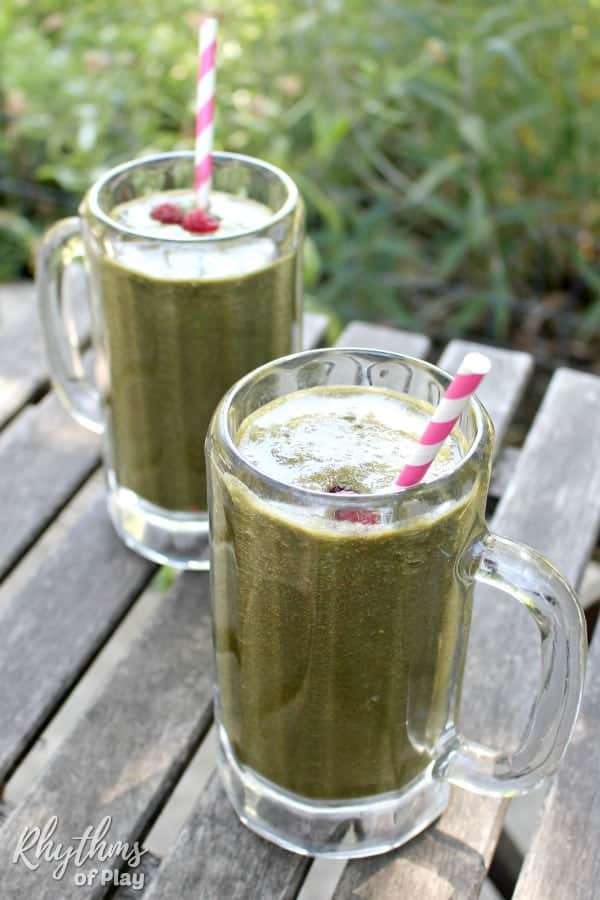 healthy green smoothie recipe for kids and adults