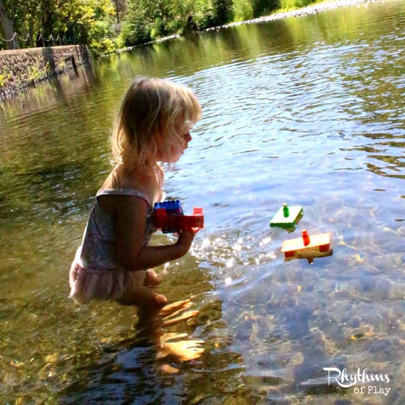 Play in a creek