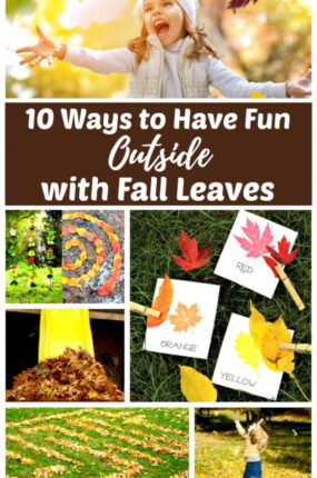 outdoor fall acitivities - 10 ways to play outside with autumn leaves