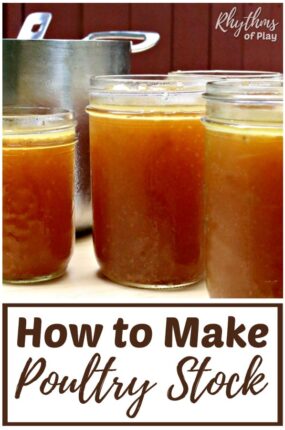 How to make homemade chicken or turkey stock.