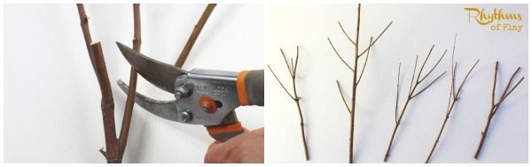How to cut twig trees for the winter fairy garden wonderland small world