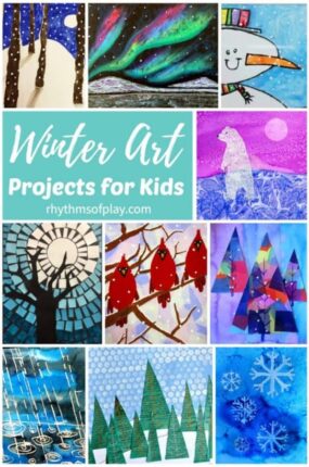 Winter art ideas and winter art projects for children