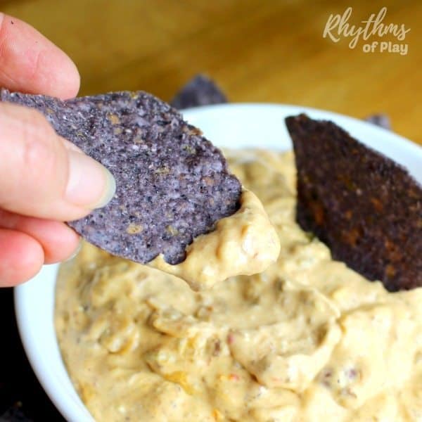 3 ingredient chili cream cheese dip is the hit of every potluck and game day party in town. Hosts and hostess will thank you for bringing this amazing dip to their party and their guest will beg you for more!