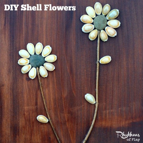 DIY Shell flowers are a simple nature craft for both kids and adults. They make lovely home decor and are the perfect gift for Mother's Day, Christmas, birthday's, and anniversaries! They are the perfect gift for the fourth wedding anniversary which is traditionally flowers. 