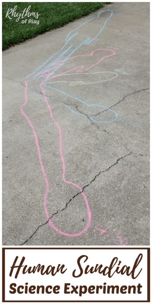Human Sundial Science for Kids (photo by Nell Regan K. founder of Rhythms of Play)
