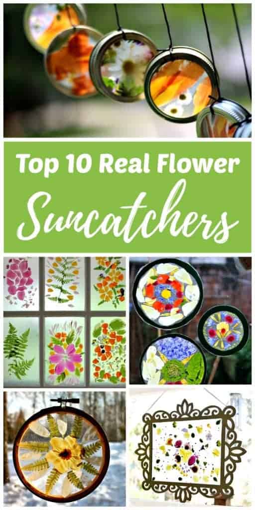  real flower suncatcher craft ideas 