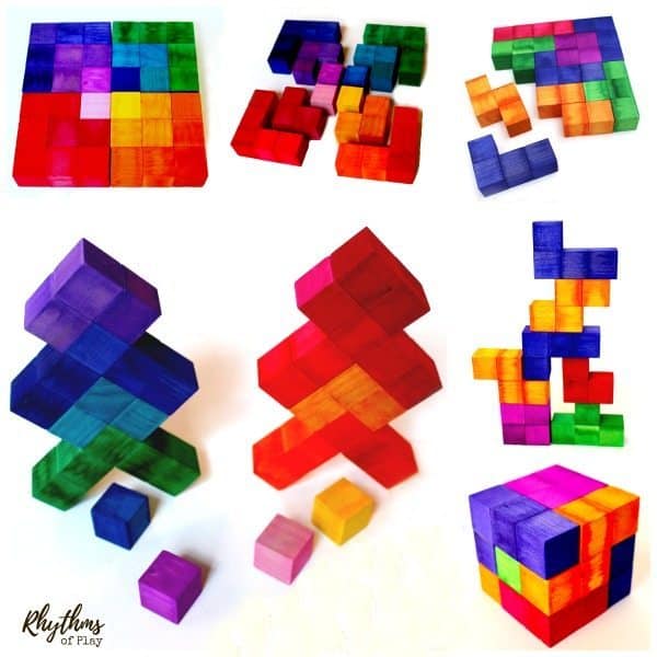 Every kid should have at least one good set of blocks. These DIY blocks for kids make it easy to have enough for everyone! I have placed this amazing collection of DIY blocks for babies, toddlers, preschoolers, elementary aged kids, teens and adults into categories so you can easily find what you are looking for. There are blocks with the letters of the alphabet (ABC blocks), recycled blocks, basic wood blocks, interlocking blocks, colored blocks, painted blocks, house, city, and people blocks, natural Waldorf blocks and outdoor blocks--whew! Enjoy making one of these sets or find inspiration to create your own!