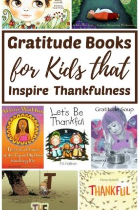 During Thanksgiving and the holidays is when most families approach the concept of gratitude, but it is important to share these simple lessons throughout the year. Reading Gratitude books for Kids with your children is an easy way to cultivate and encourage thankfulness in children. Each of these books provides simple lessons for nurturing gratitude in the home year round. Reading them with your kids is an effective way to inspire thankfulness every day. Parent resources for raising grateful kids are also included.
