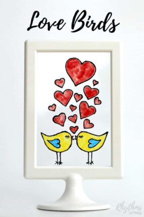 love birds faux stained class craft