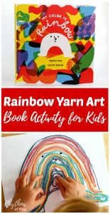 Rainbow Yarn Art Book Activity for Kids - Rhythms of Play