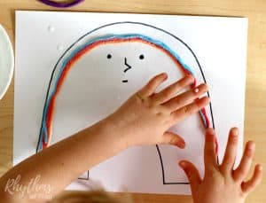 Rainbow Yarn Art Book Activity for Kids - Rhythms of Play