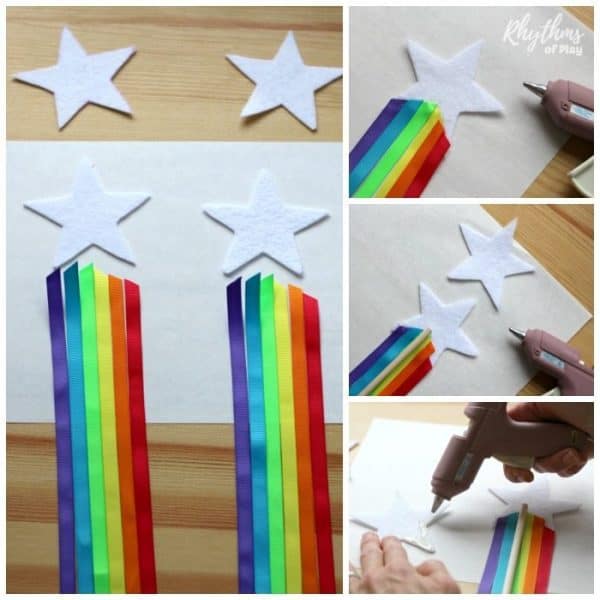 How to make DIY Rainbow Ribbon Fairy Wands for Kids