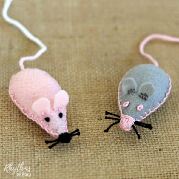 hand sewn pocket pet mouse gift idea kids can make
