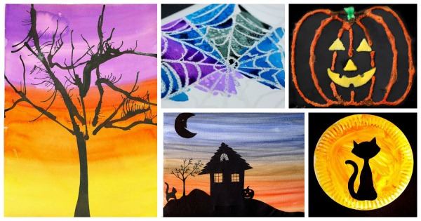 Halloween art projects - easy arts and crafts for kids