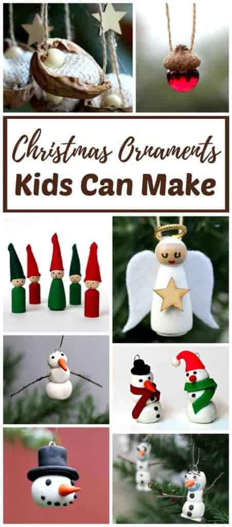 homemade DIY Christmas ornaments and crafts kids and adults can make