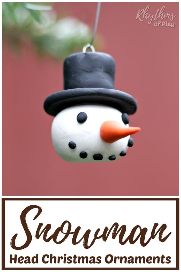 snowman head ornaments kids and adults can make