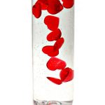 slow falling hearts diy sensory bottle for Valentine's Day or any day! (Made and photographed by Nell Regan K. founder of Rhythms of Play)