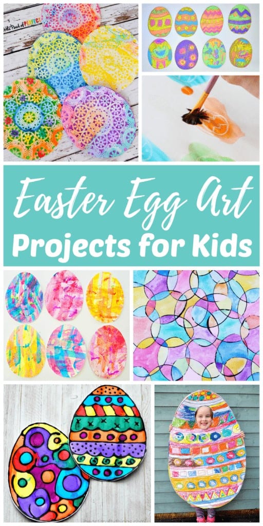 Easter egg art projects, crafts, and painting ideas for kids and adults