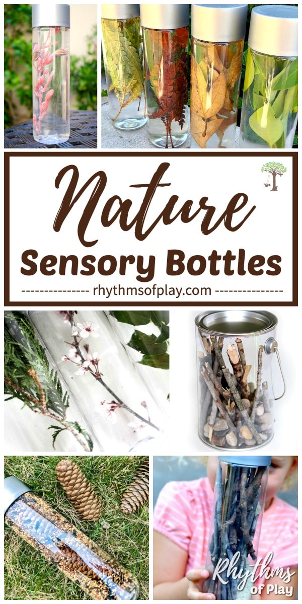 nature sensory bottles DIY 