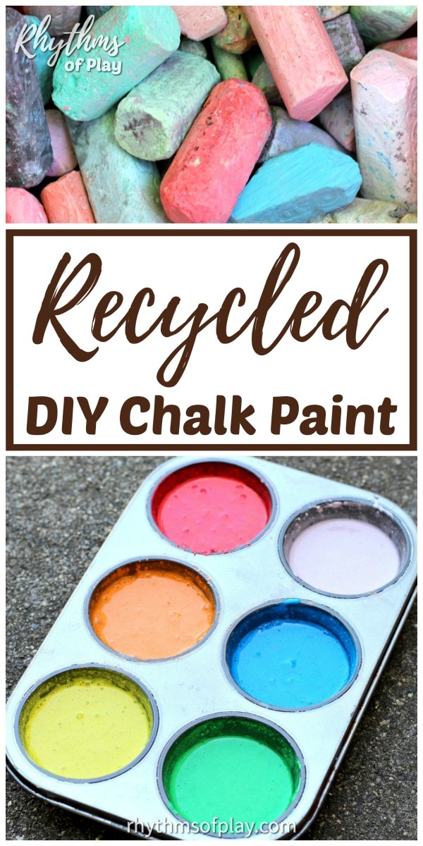 recycled homemade chalk paint recipe