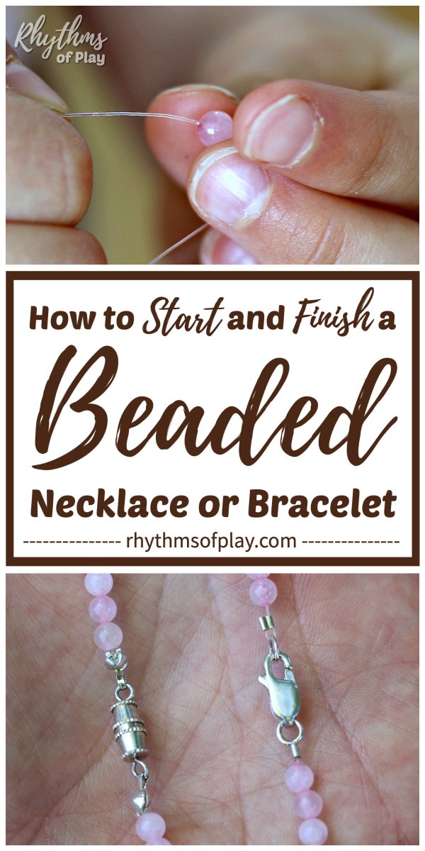 how to start and finish a beaded bracelet beginning jewelry making tutorials