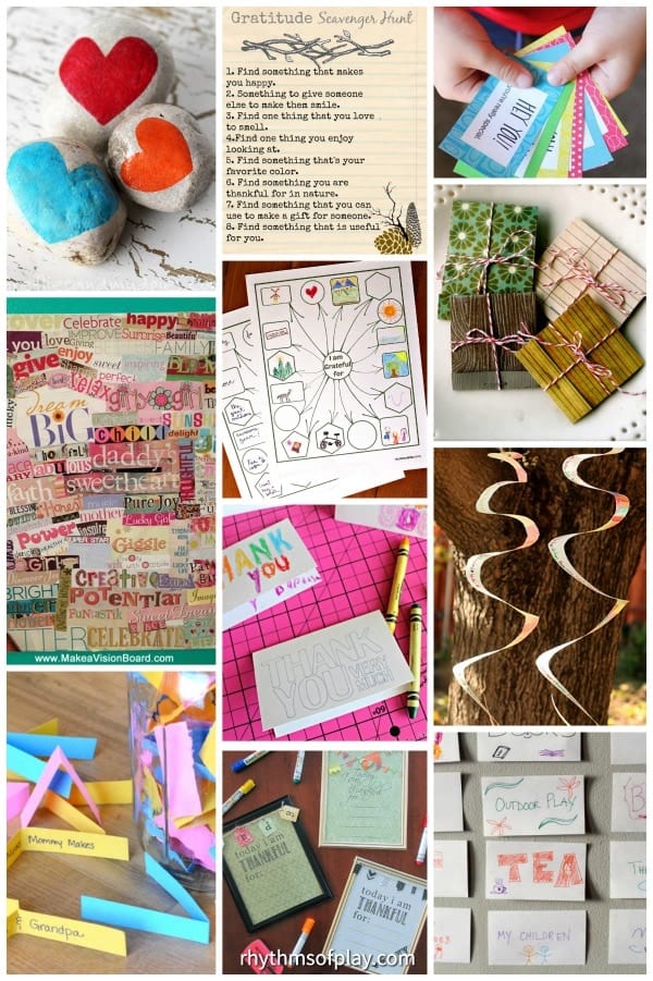 Gratitude activities, gratitude games, and gratitude crafts for kids and adults to do at home or in the classroom