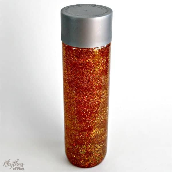 Sunburst DIY Glitter Sensory bottle