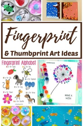 Fingerprint and Thumbprint art projects and crafts for kids.