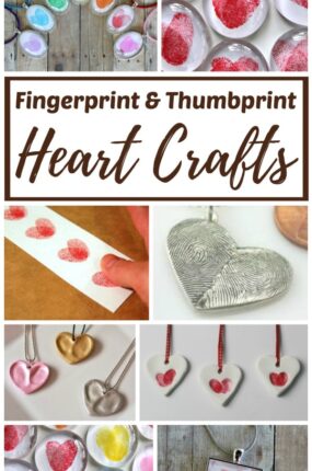Thumbprint and fingerprint crafts and gift ideas.