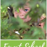 Forest school outdoor learning ideas and nature activities for kids.