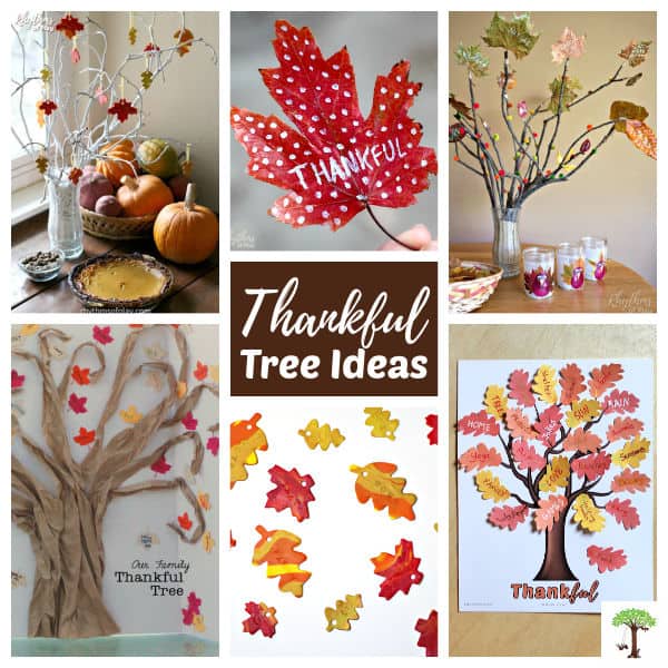 Thanksgiving thankful tree ideas for the home, classroom or office.