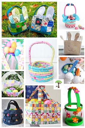 Upcycled DIY Easter Basket Ideas Made with Recycled Materials. Learn how to make Easter baskets out of paper, plastic bottles, milk jugs, cans fabric scraps, old clothes, and more!