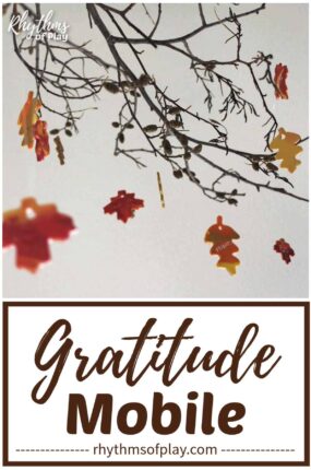 Thanksgiving gratitude mobile craft