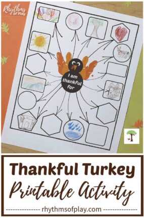 thankful turkey printable thanksgiving gratitude activity
