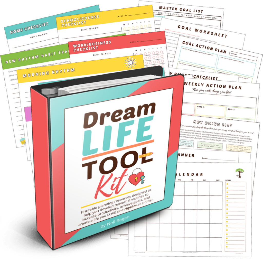 make a plan for the new year with the dream life tool kit by Nell Regan Founder of Rhythms of Play