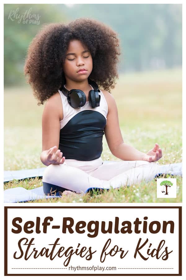 Girl sitting in meditation to self-regulate