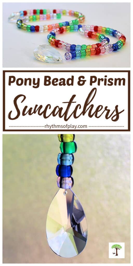 pony bead and prism suncatcher craft kids can make