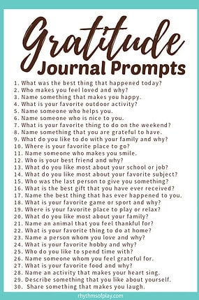 printable gratitude journal prompts