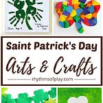 Examples of arts, crafts, painting ideas and decorations to make for St. Patrick's Day